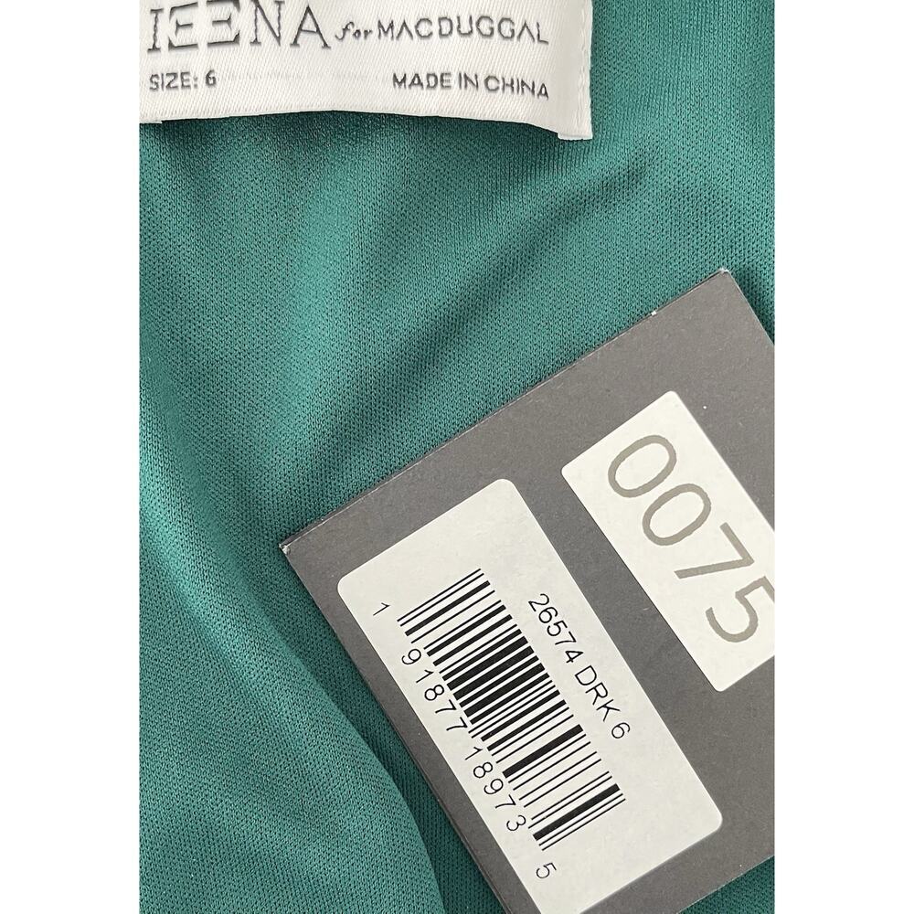 Mac Duggal 26574 Dark Green Sequin Long Sleeve Gown Size 6 $398 - Picture 7 of 7